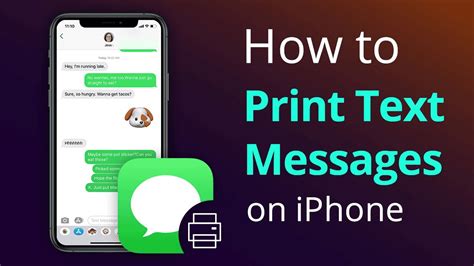 can you print out text messages